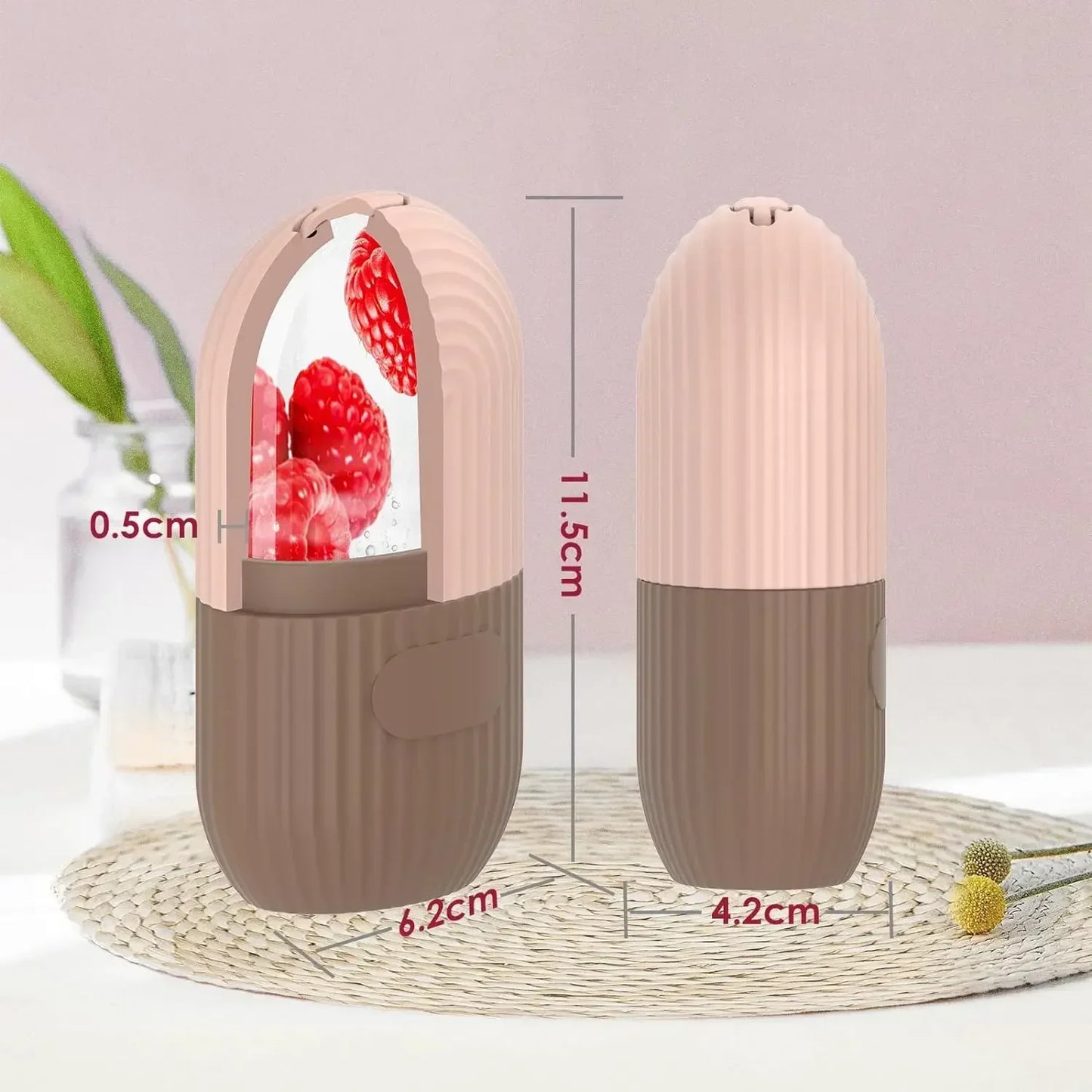 Silicone Cube Tray Shape Face Facial Ice Roller Massage Face Massage